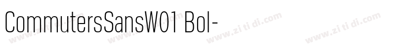 CommutersSansW01 Bol字体转换 CommutersSansW01 Bol字体转换